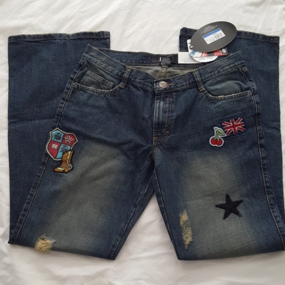 LUELLA for Target 70s Patch BOHO Denim Jeans